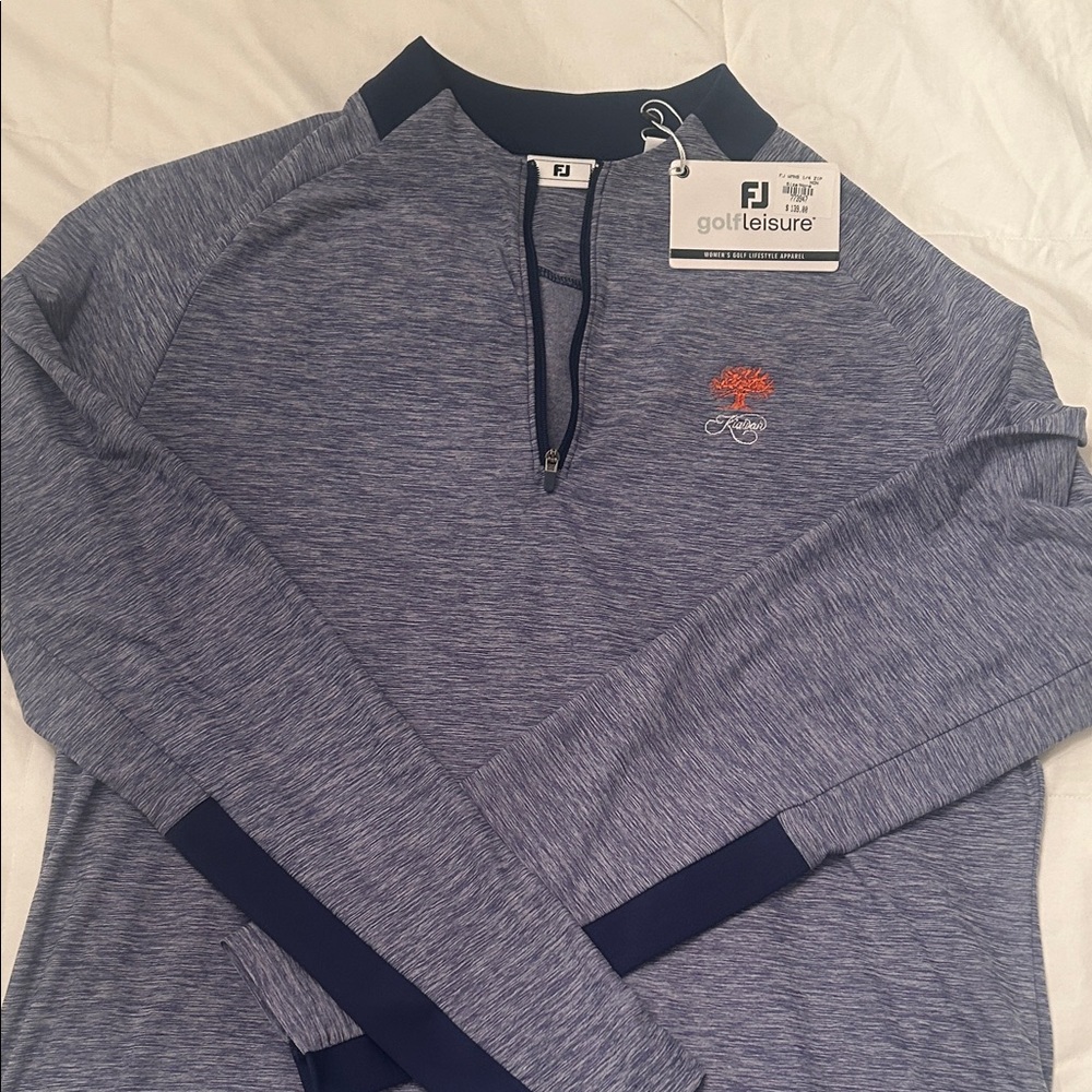 NWT FootJoy Women's Blue Quarter-Zip Sweatshirt